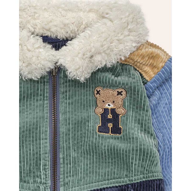 Huxbaby Midnight Colour Block Cord Jacket 1-2Y image number 2